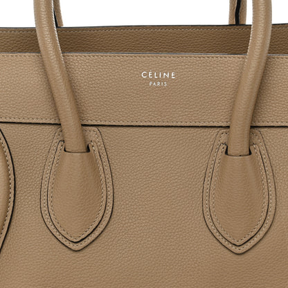 Celine Drummed Calfskin Mini Luggage Dune 7 of 9