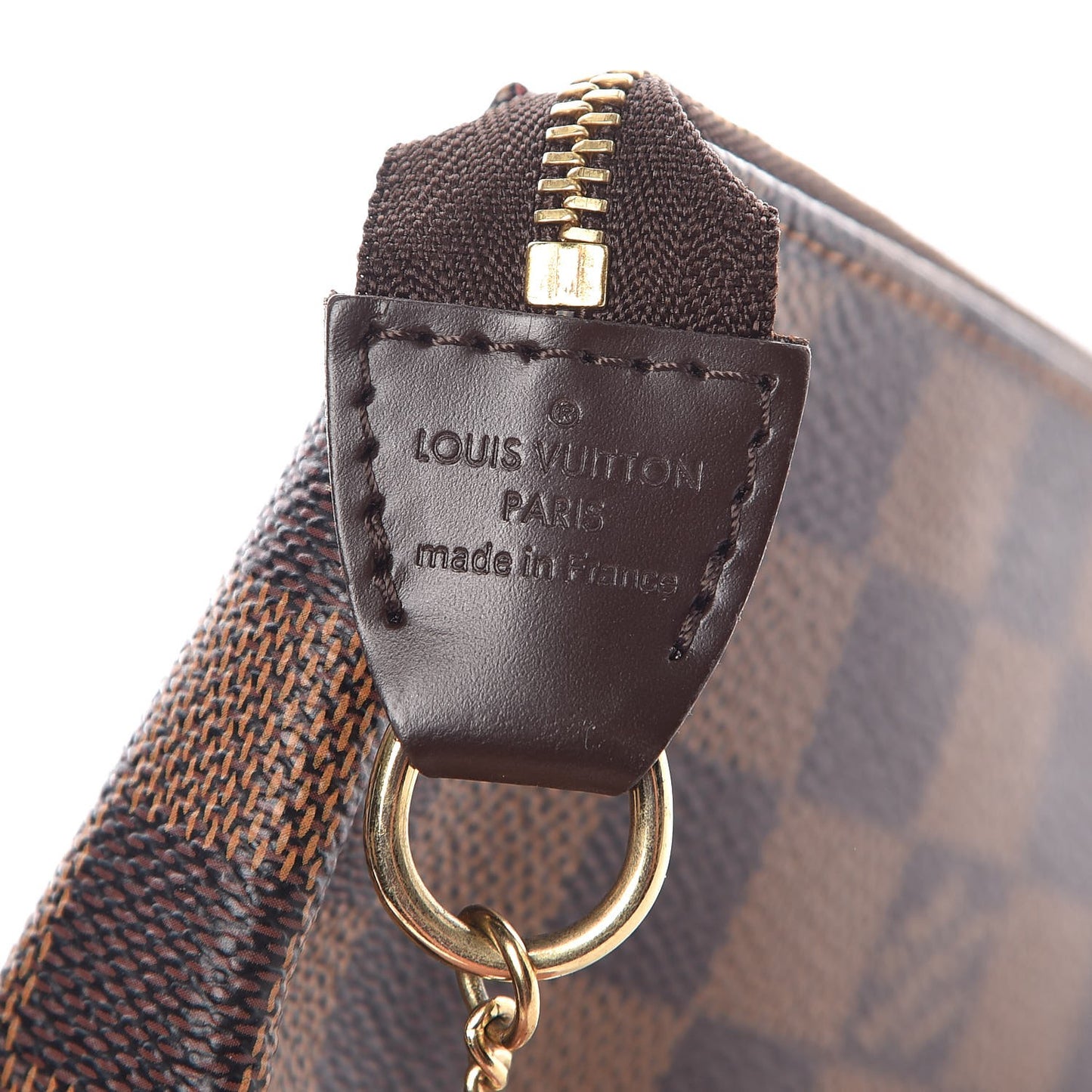 Damier Ebene Complice Trunks and Bags Mini Pochette Accessories Red
