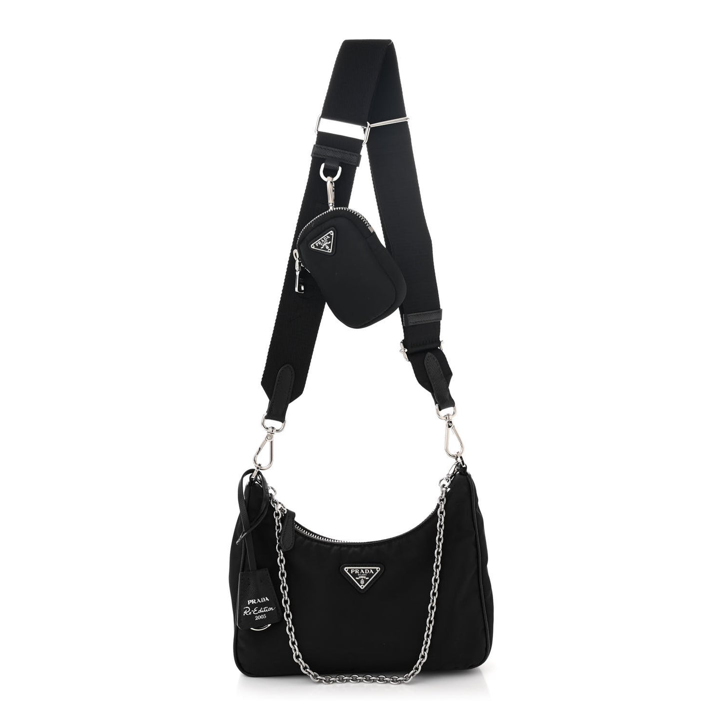 Nylon Re-Edition 2005 Shoulder Bag Black