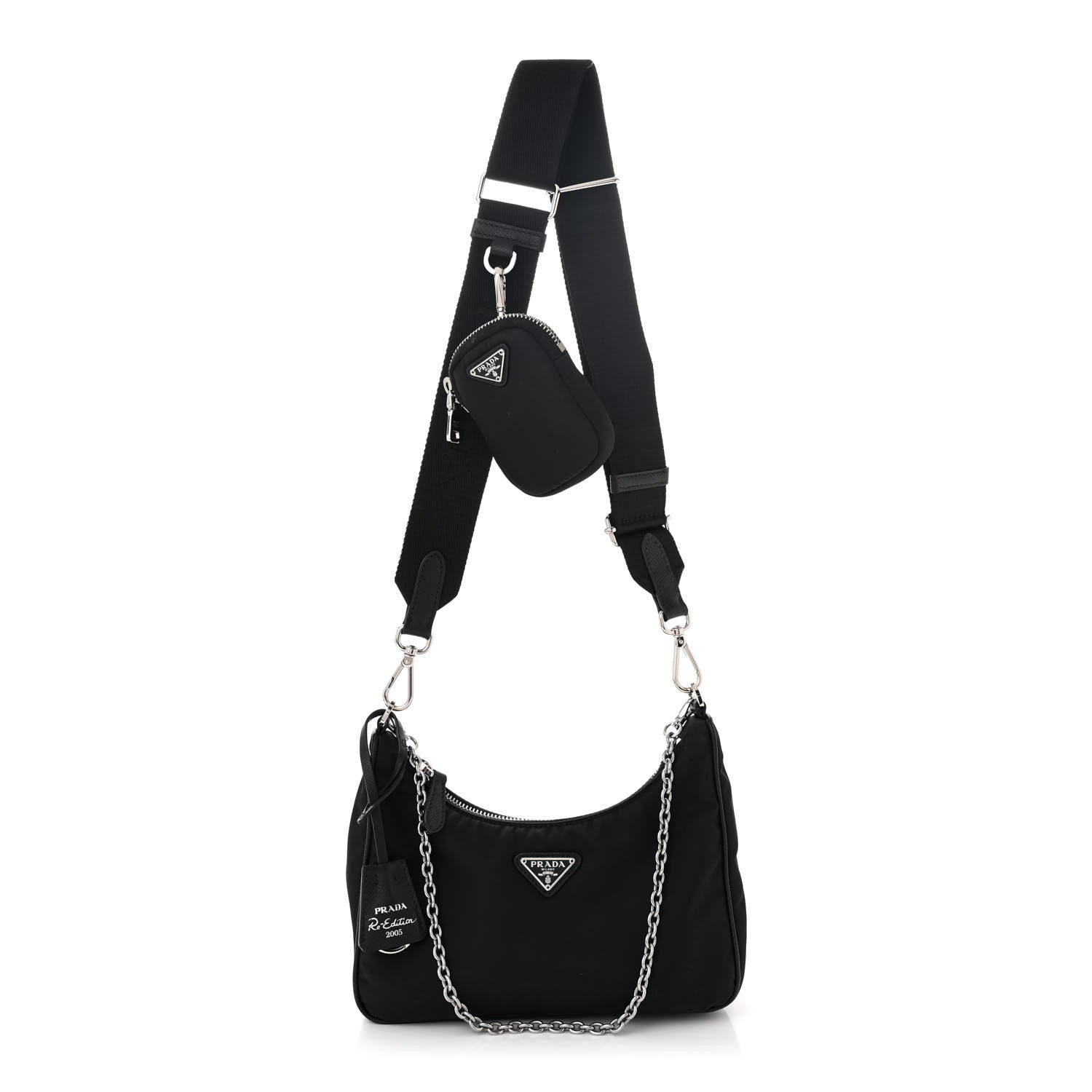 Prada Nylon Re-Edition 2005 Shoulder Bag Black 1 of 11