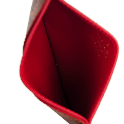 Louis Vuitton Damier Ebene Caissa Card Holder Cherry 5 of 7
