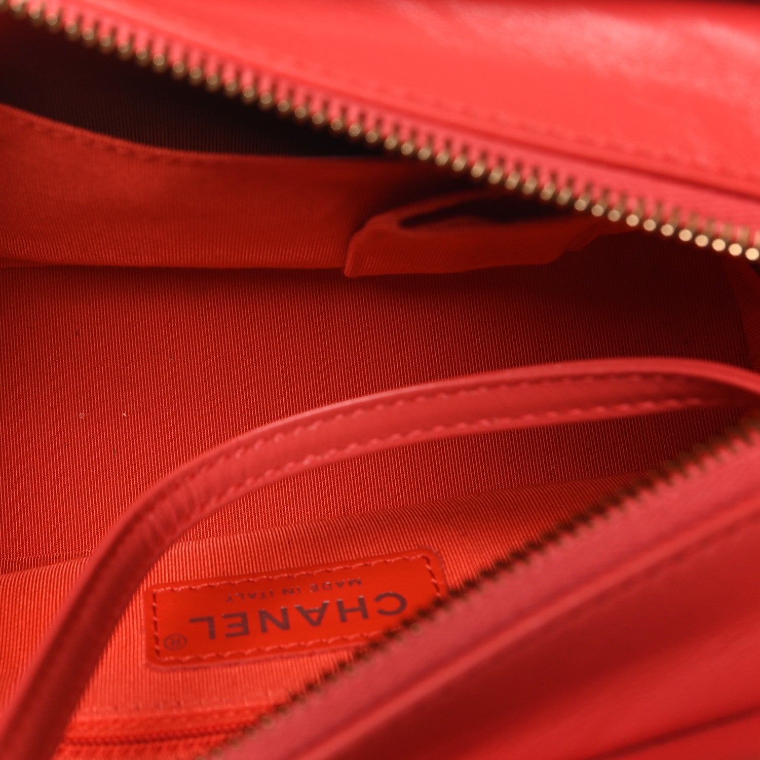 Chanel Aged Calfskin Quilted Small Gabrielle Hobo Coral 5 of 10
