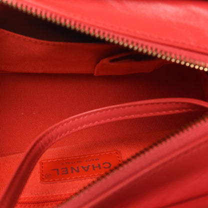 Chanel Aged Calfskin Quilted Small Gabrielle Hobo Coral 5 of 10