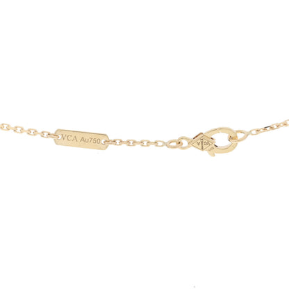 Van Cleef & Arpels 18K Yellow Gold Black Onyx Vintage Alhambra Pendant Necklace 5 of 6
