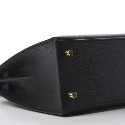 Hermes Epsom Kelly Sellier 25 Black 6 of 11
