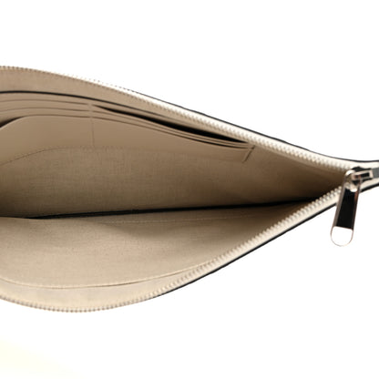 Gucci Calfskin GG Tennis Embossed Wristlet Pouch Mystic White 5 of 7