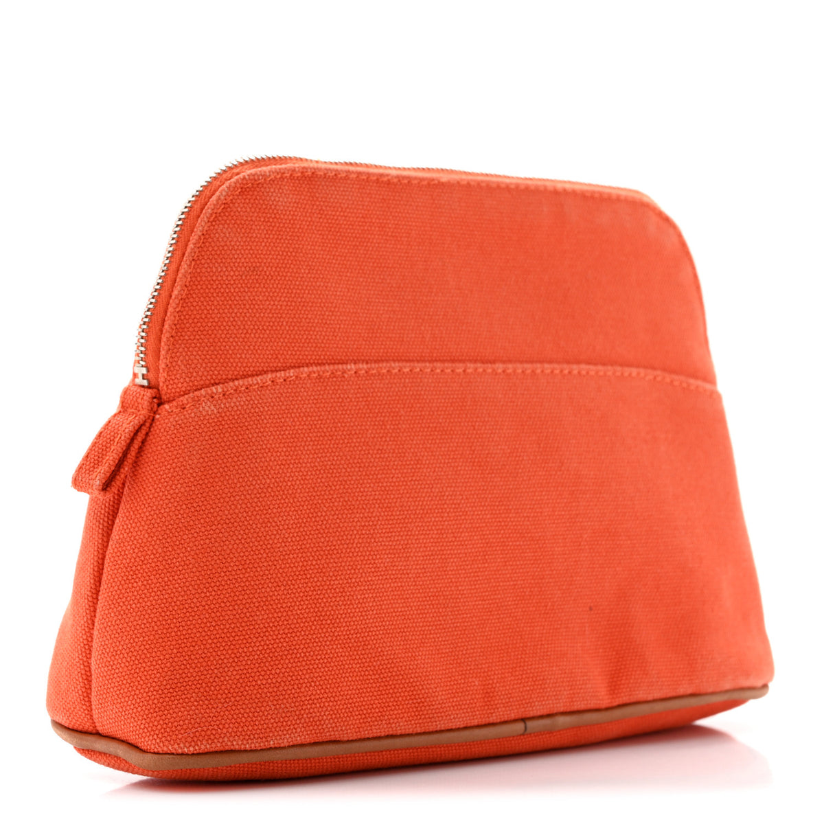 Cotton Canvas Mini Bolide Travel Cosmetic Pouch Feu