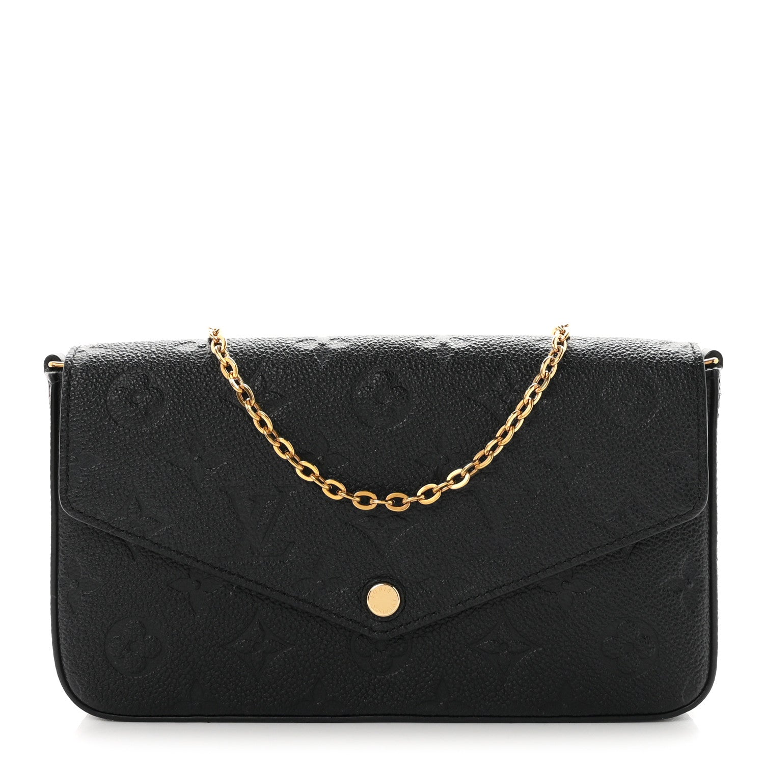 Louis Vuitton Empreinte Pochette Felicie Chain Wallet Black 1 of 11