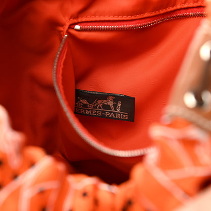 Hermes Barenia Silk Eperons d'Or Fourbi 25 MM Pouch Orange Fauve 6 of 6