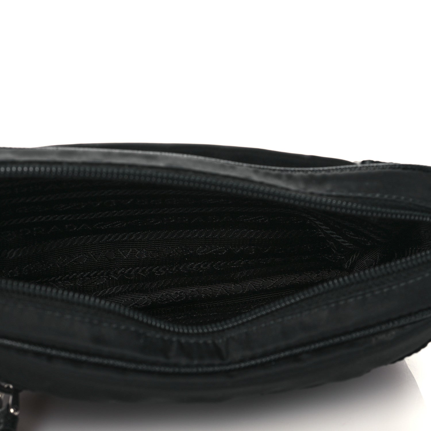 Prada Tessuto Nylon Saffiano Belt Bag Black 4 of 9