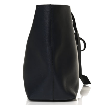 Saint Laurent Calfskin Large Shopping Tote Navy 17 of 17