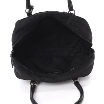 Prada Tessuto Nylon Raso Bear Mini Handle Bag Black 5 of 13