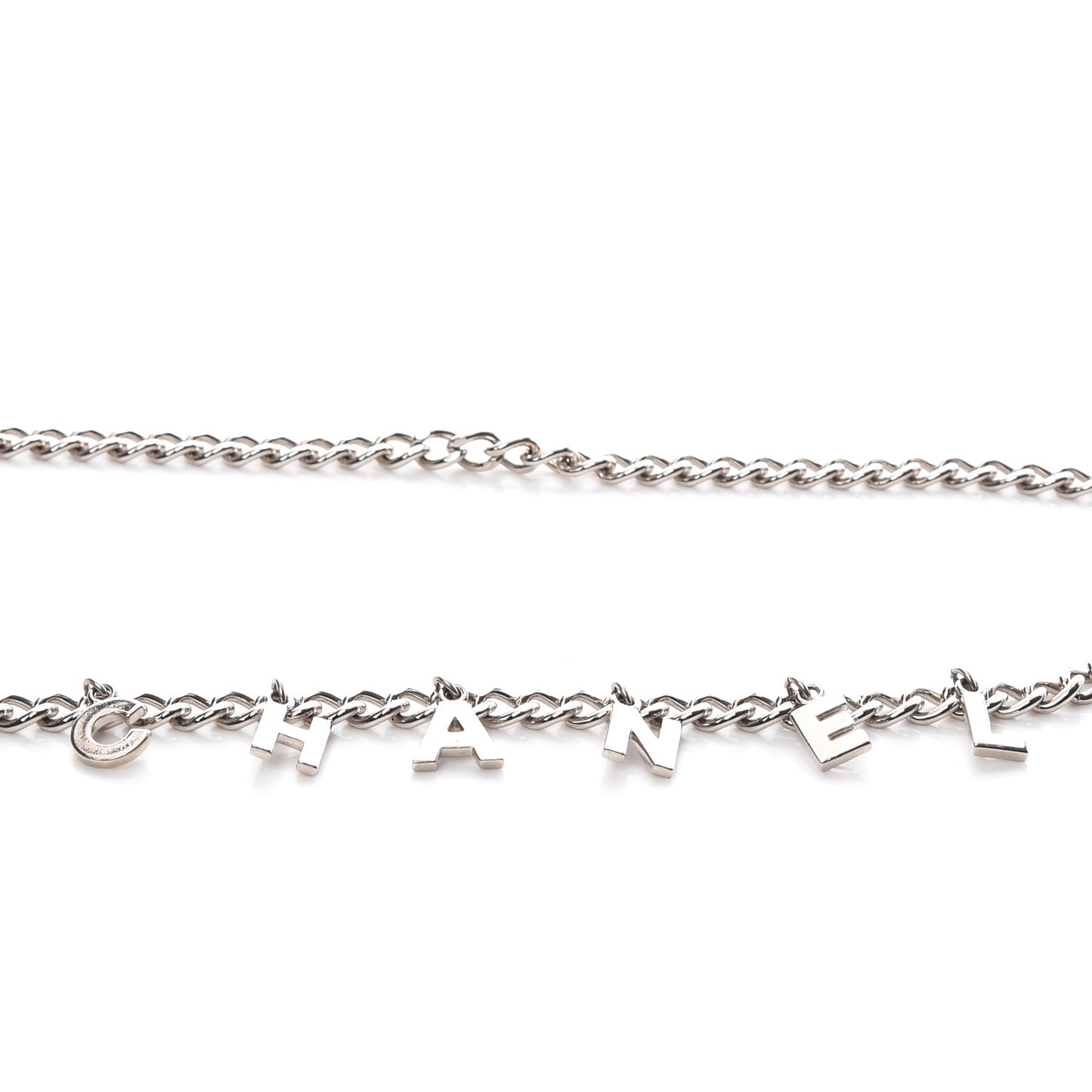 CC Chain Logo Belt Silver