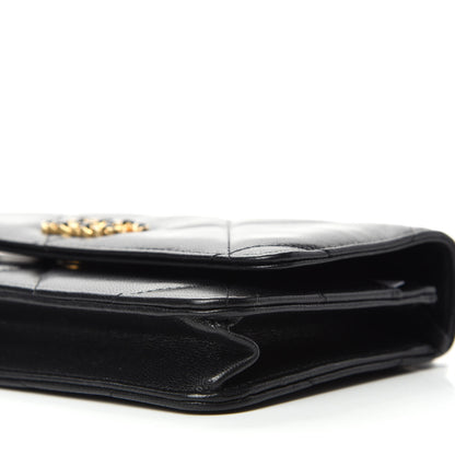 Chanel Lambskin Quilted 19 Wallet On Chain WOC Black 7 of 13