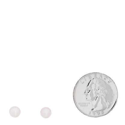 Mikimoto 18K White Gold 6-6.5mm Akoya Pearl Stud Earrings 2 of 4