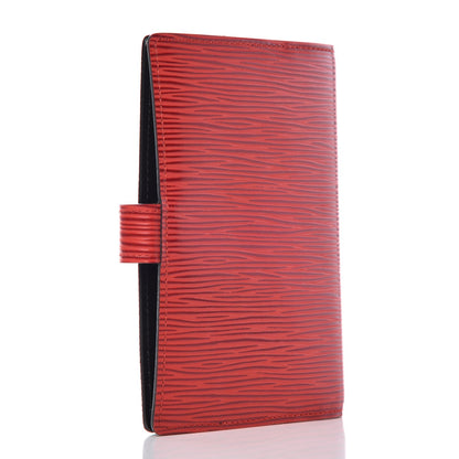 Louis Vuitton Epi Small Ring Agenda Cover Castillan Red 3 of 8