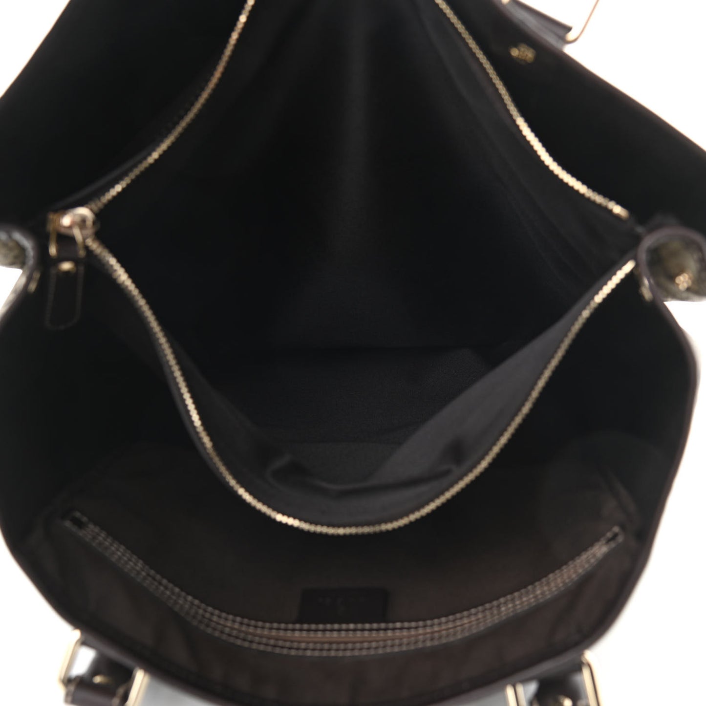 GG Plus Monogram Joy Vertical Tote Dark Brown