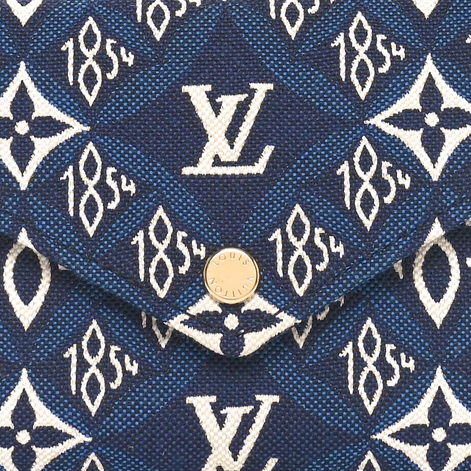 Louis Vuitton Jacquard Since 1854 Victorine Wallet Blue 7 of 7