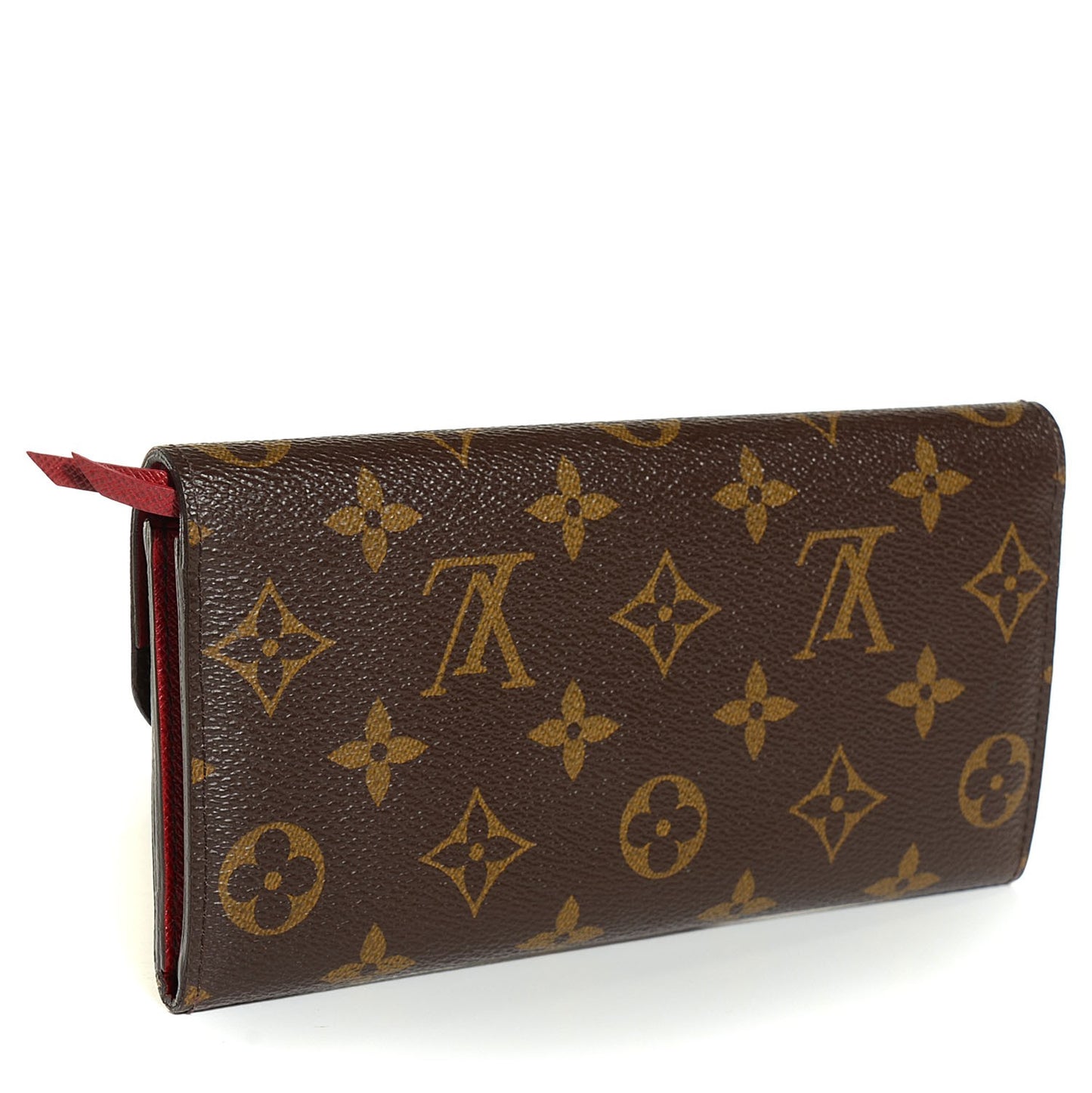 Monogram Emilie Wallet Red