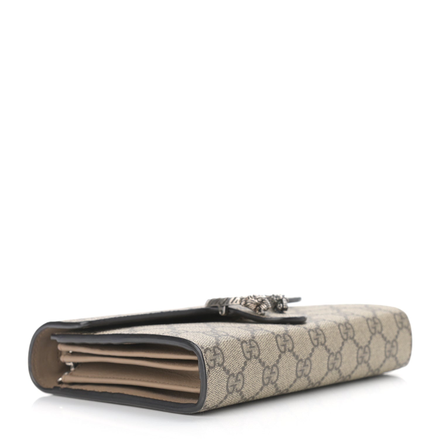 Gucci GG Supreme Monogram Mini Dionysus Chain Wallet Beige Taupe 4 of 14