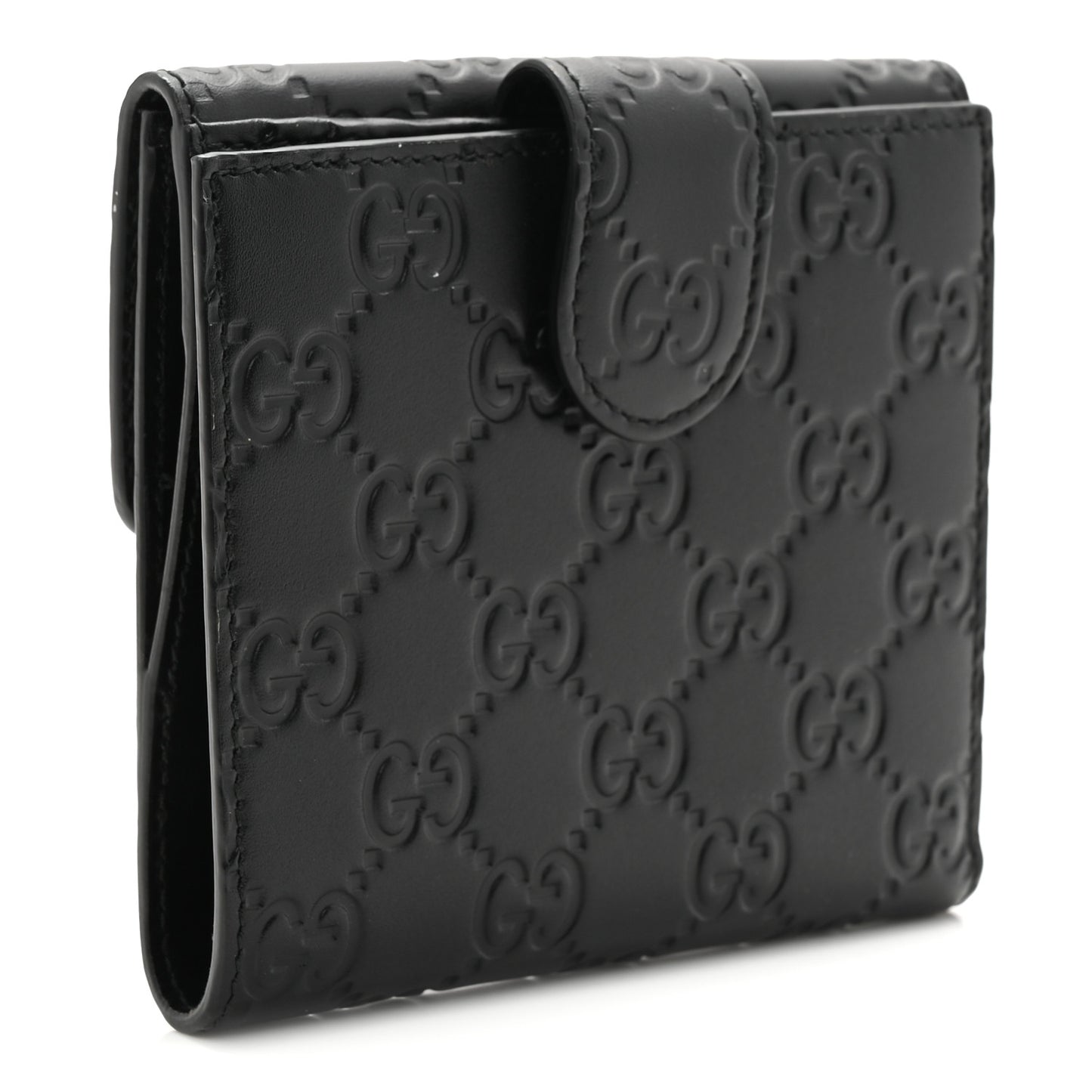 Guccissima Interlocking G French Wallet Black