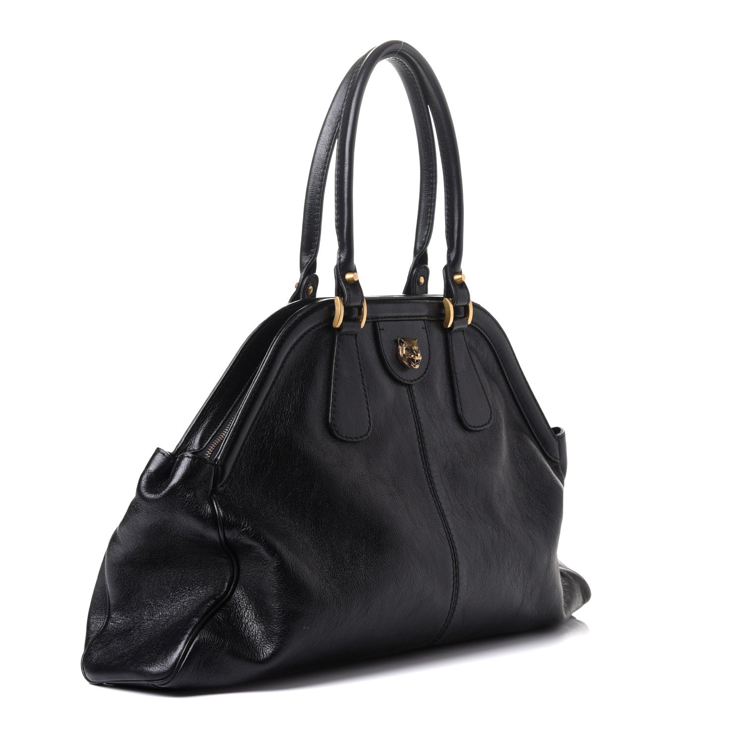 Gucci Calfskin Large Re(Belle) Top Handle Bag Black 3 of 13
