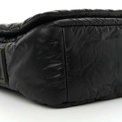 Chanel Nylon Small Coco Cocoon Messenger Bag Black 9 of 10