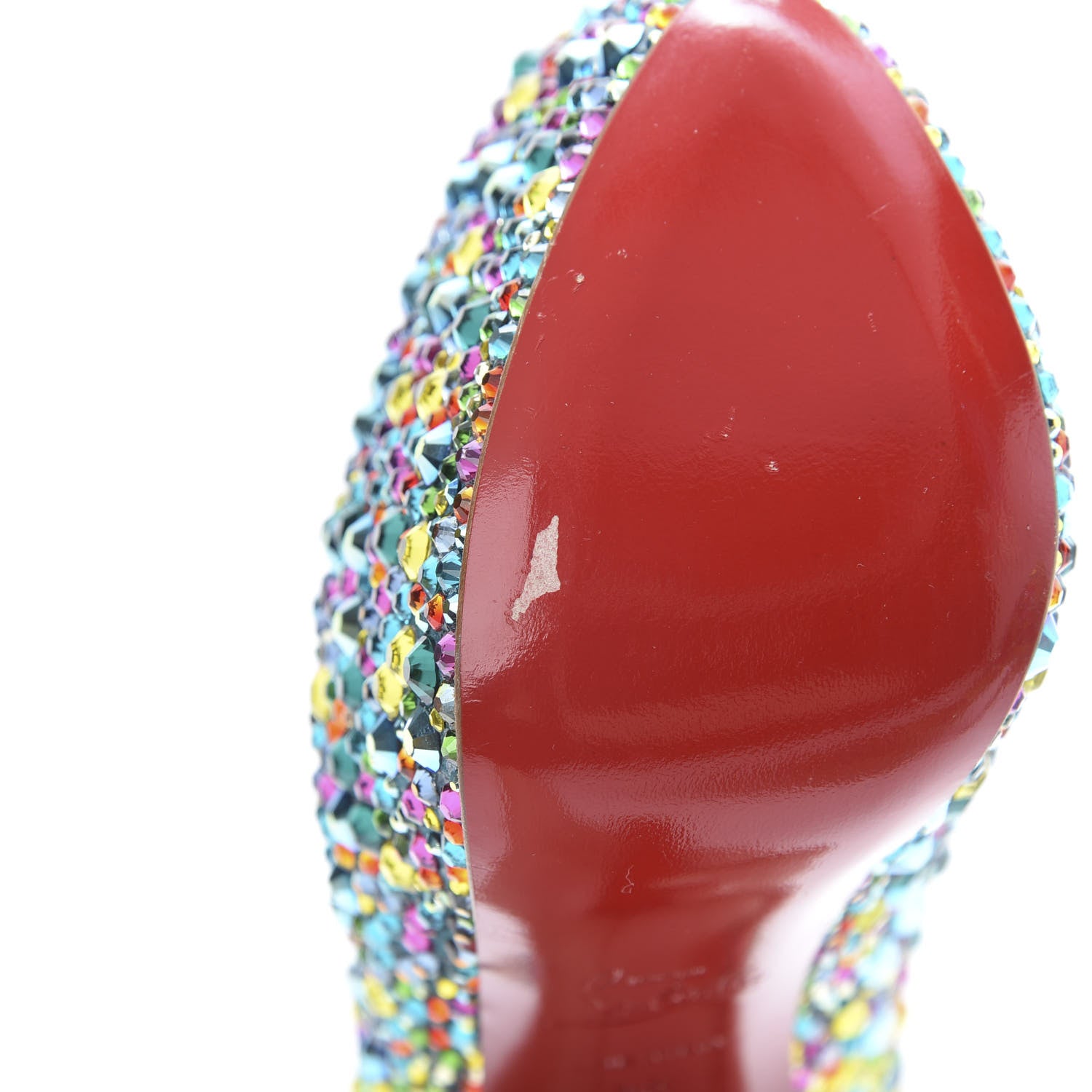 Christian Louboutin Crystal Suede Burma Daffodile Strass 160 Pumps 38 Multicolor 8 of 10