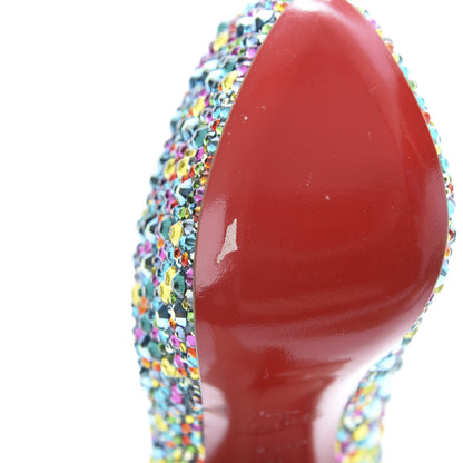 Christian Louboutin Crystal Suede Burma Daffodile Strass 160 Pumps 38 Multicolor 8 of 10