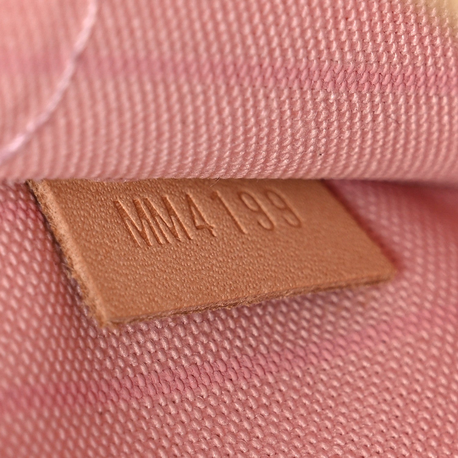 Louis Vuitton Damier Azur Neverfull MM GM Pochette Rose Ballerine 7 of 7