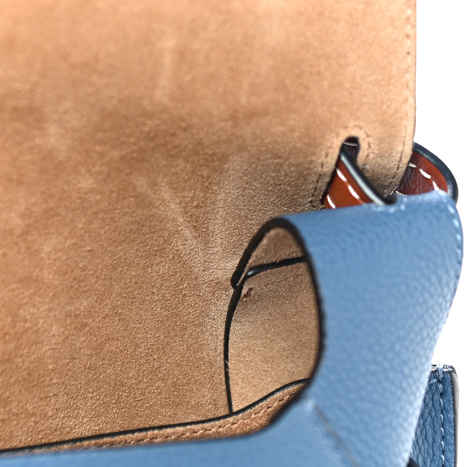 Loewe Grained Calfskin Small Gate Crossbody Bag Varsity Pecan 10 of 10