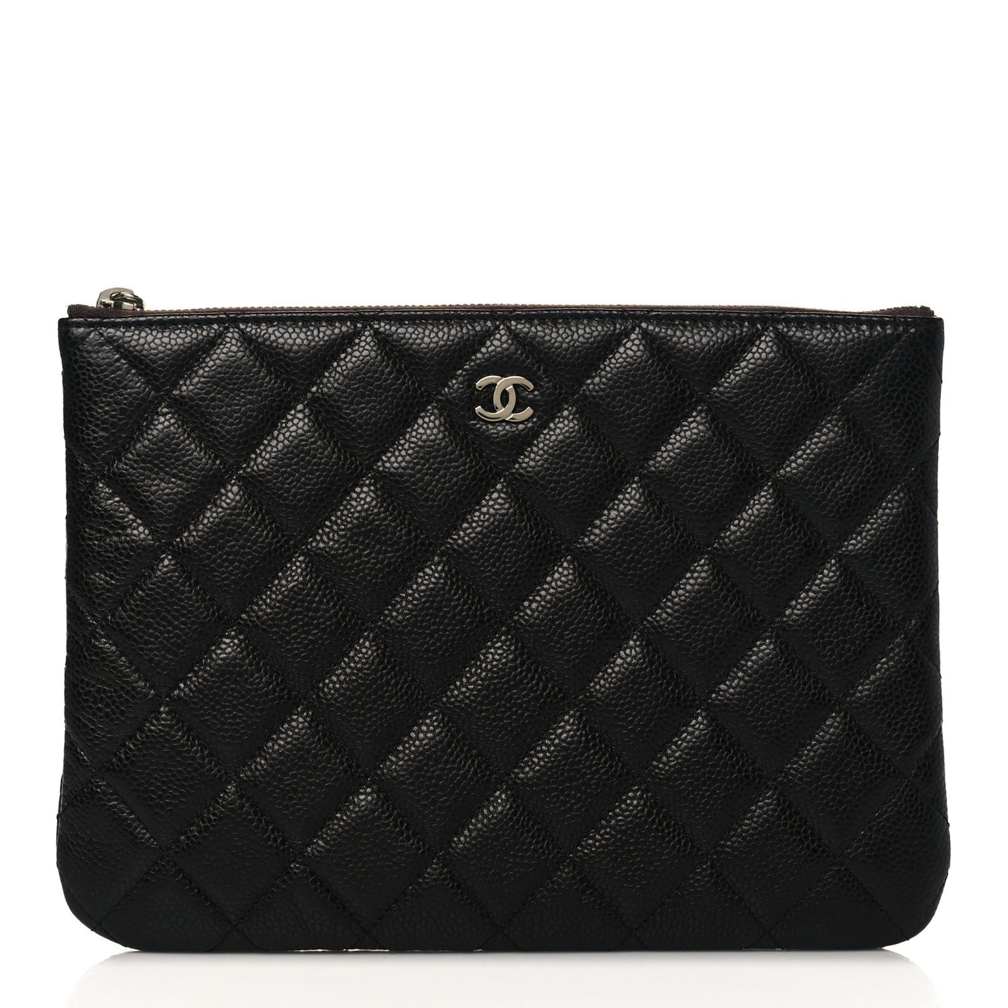 Caviar Quilted Medium Cosmetic Case Black