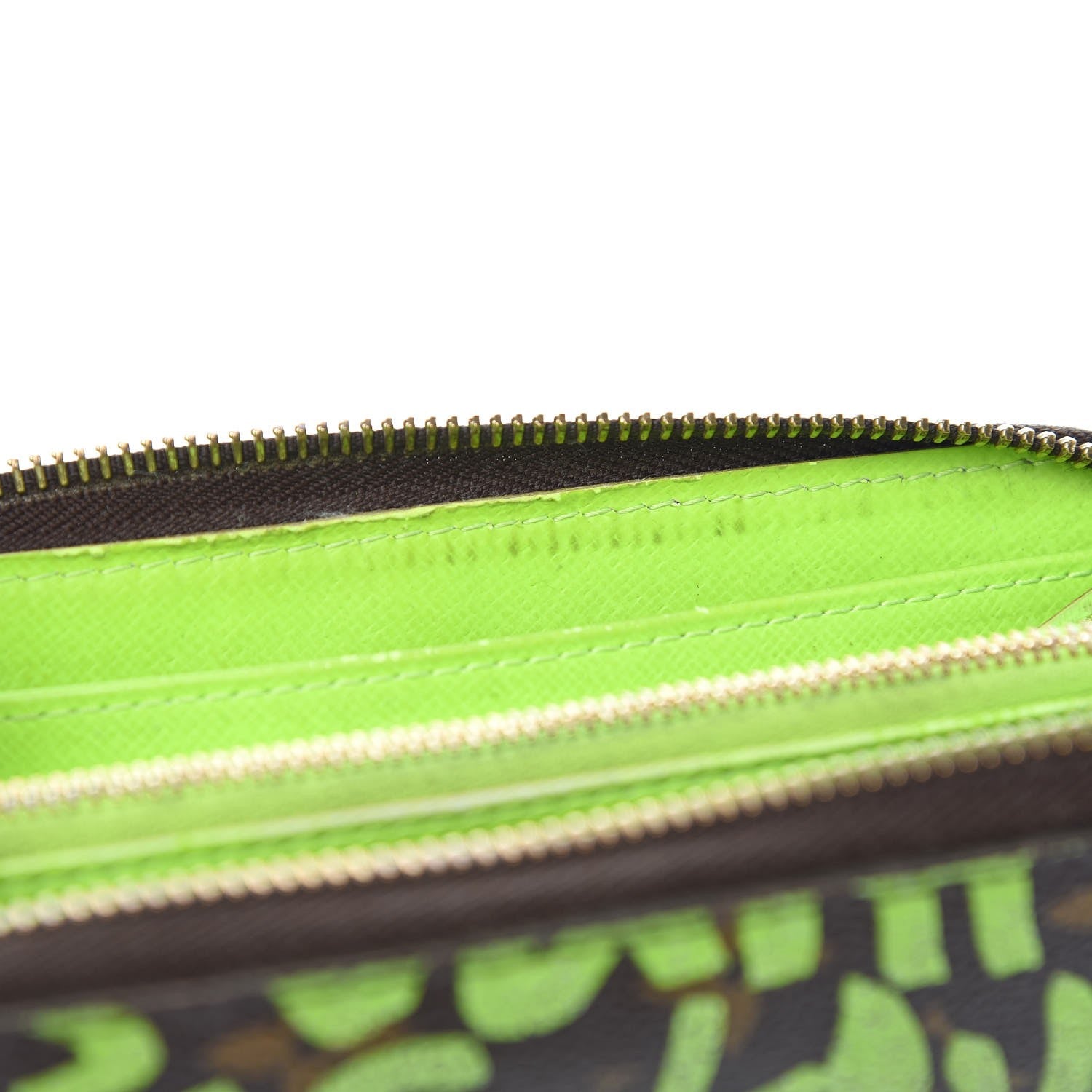 Louis Vuitton Monogram Graffiti Zippy Wallet Green 13 of 15