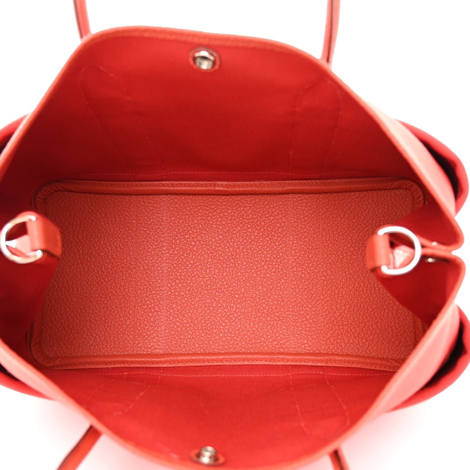 Hermes Toile Militaire Vache Country Garden Party Pockets 36 MM Rouge Tomate Capucine 6 of 17