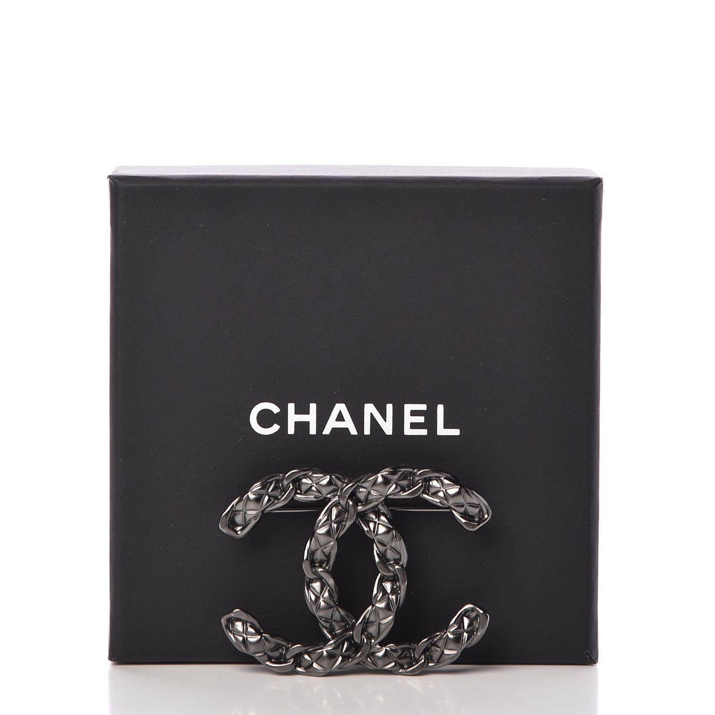 Ruthenium Chain CC Brooch