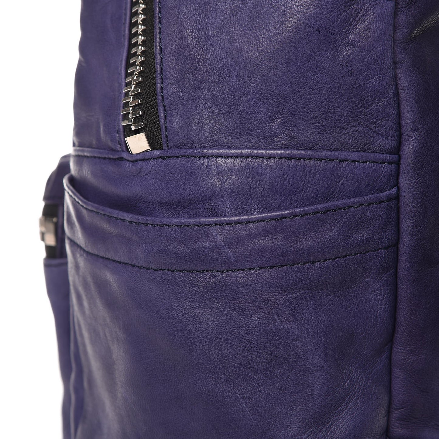 Lambskin Medium Tumbler Backpack Purple