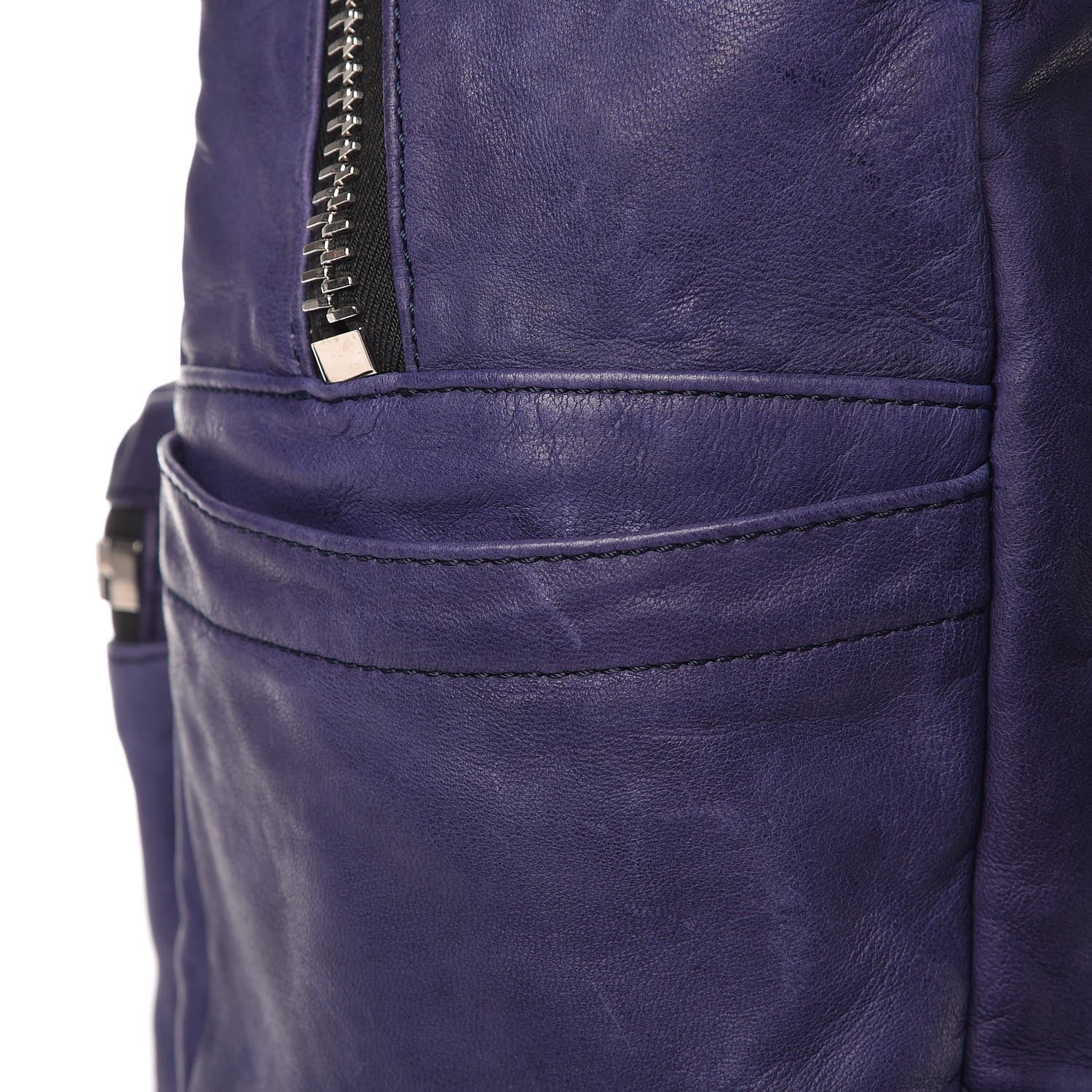MCM Lambskin Medium Tumbler Backpack Purple 10 of 12