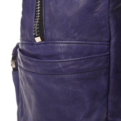 MCM Lambskin Medium Tumbler Backpack Purple 10 of 12