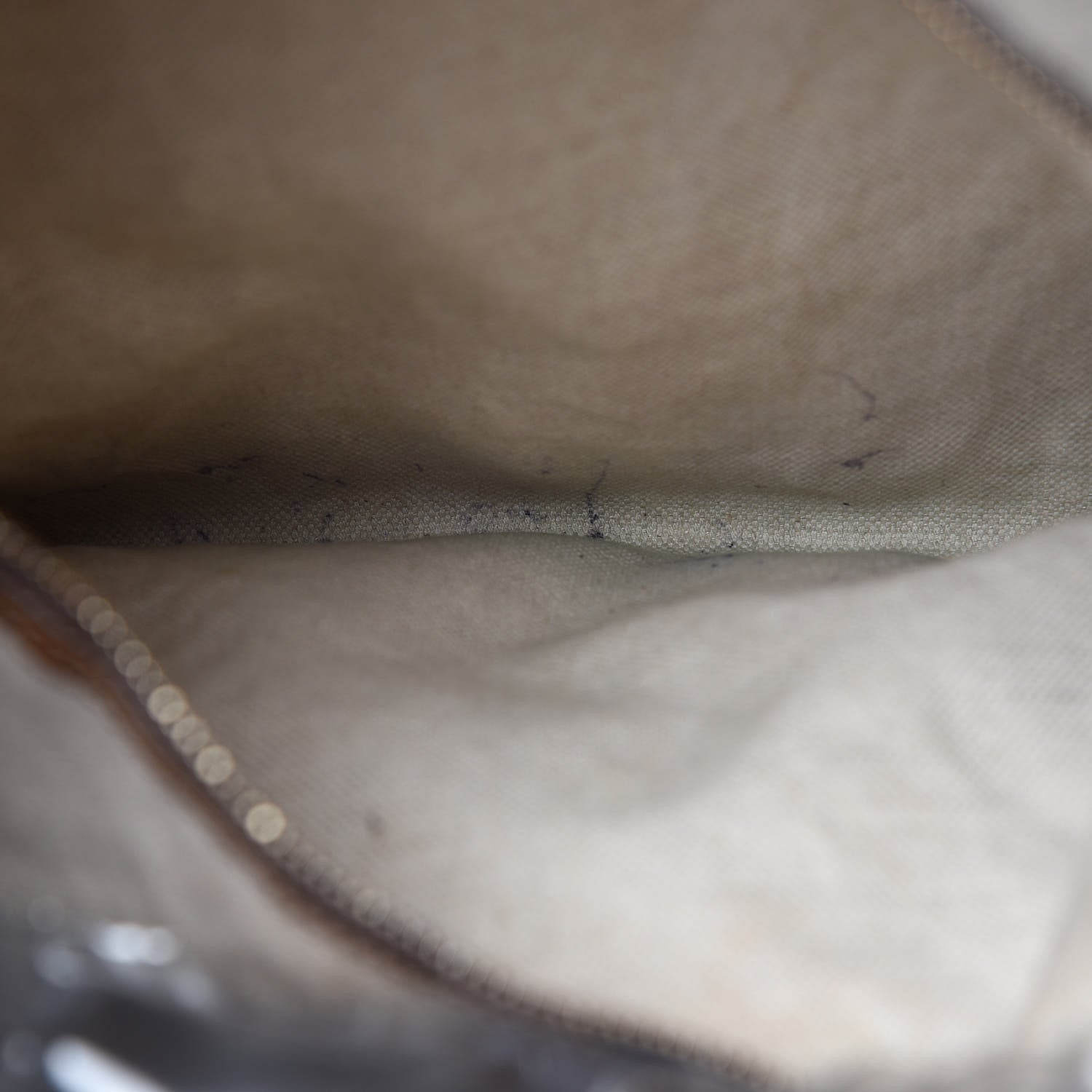 Gucci Monogram Textured Calfskin Large Bree Hobo Beige Ebony Nocciola 8 of 18