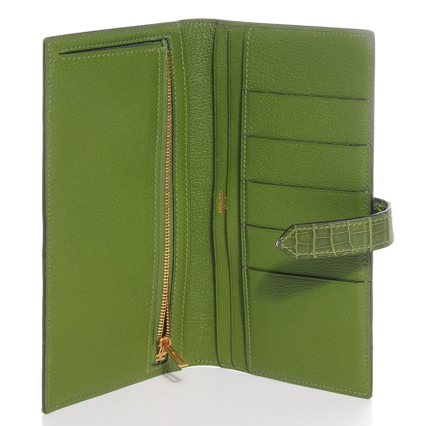 Alligator Bearn H Wallet Vert Benghal