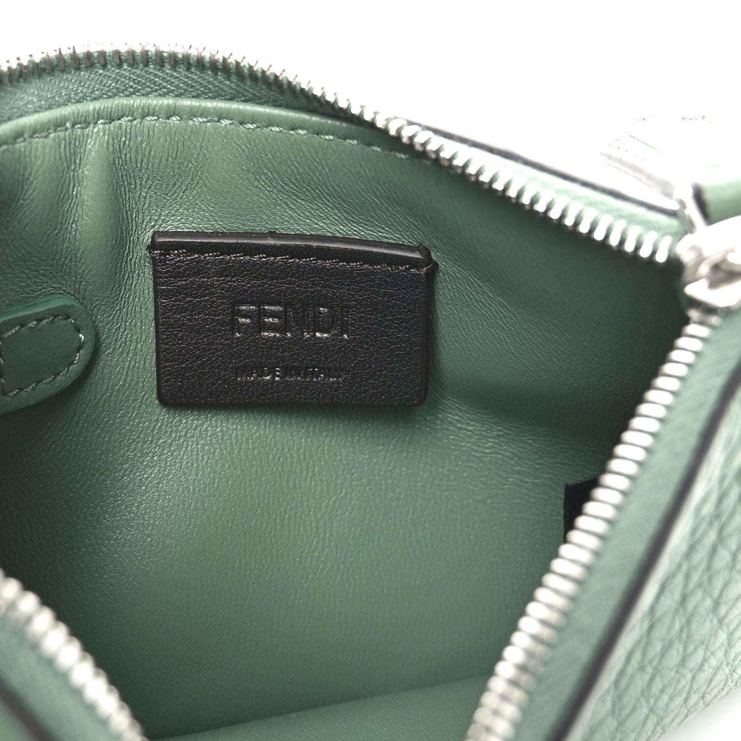 Cuoio Romano Vitello Grace Key Case Pouch Green