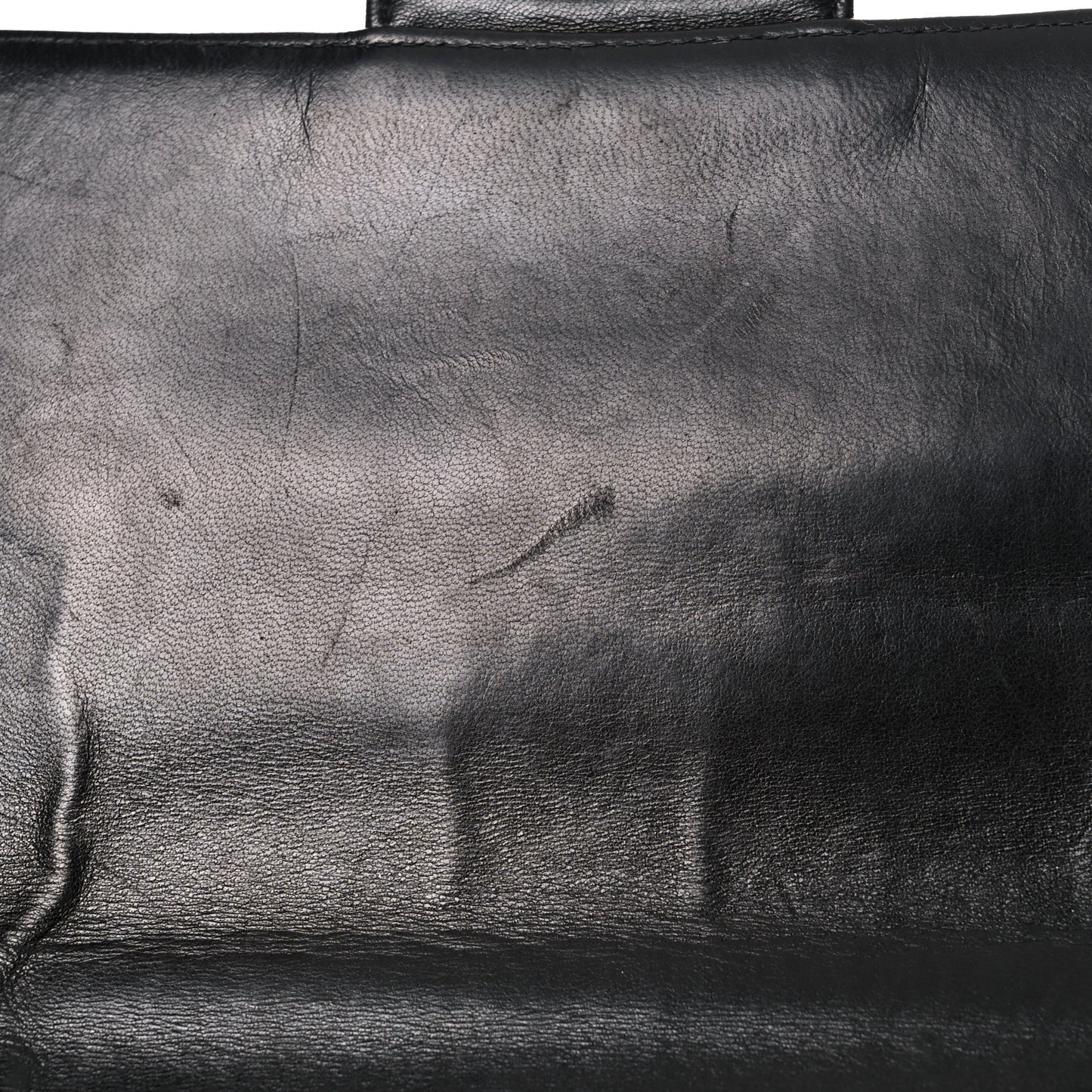 Lambskin Quilted Jumbo Single Flap Black