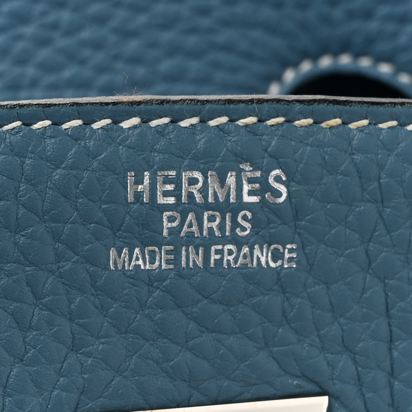 Taurillon Clemence Birkin 35 Blue Jean