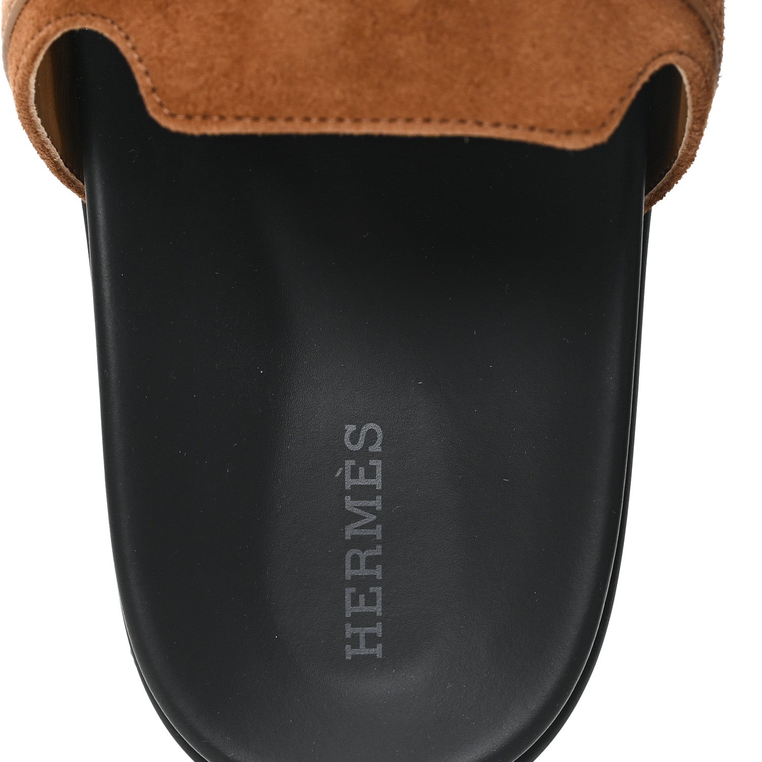 Hermes Suede Goatskin Womens Empire Sandals 38.5 Gold 8 of 10