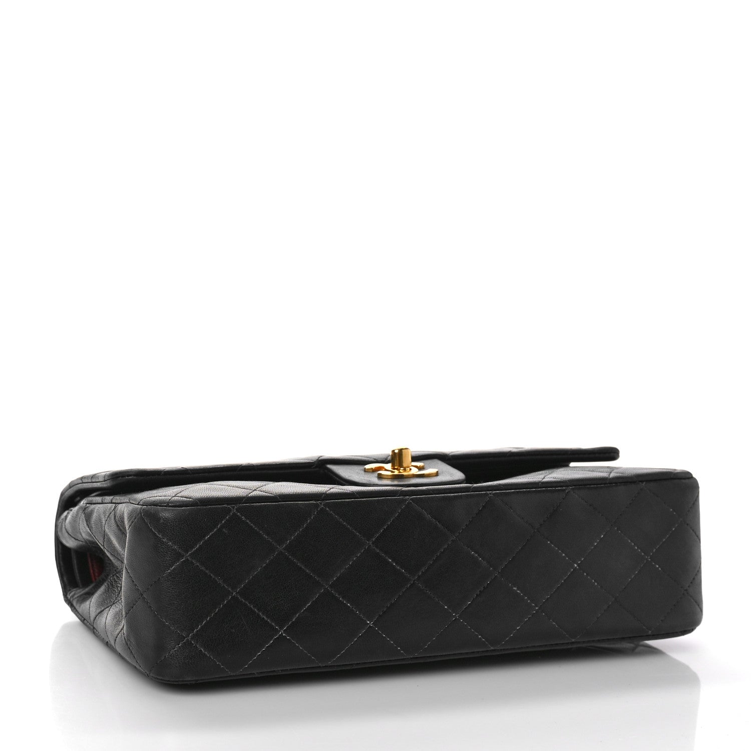 Chanel Lambskin Quilted Medium Double Flap Black 3 of 12