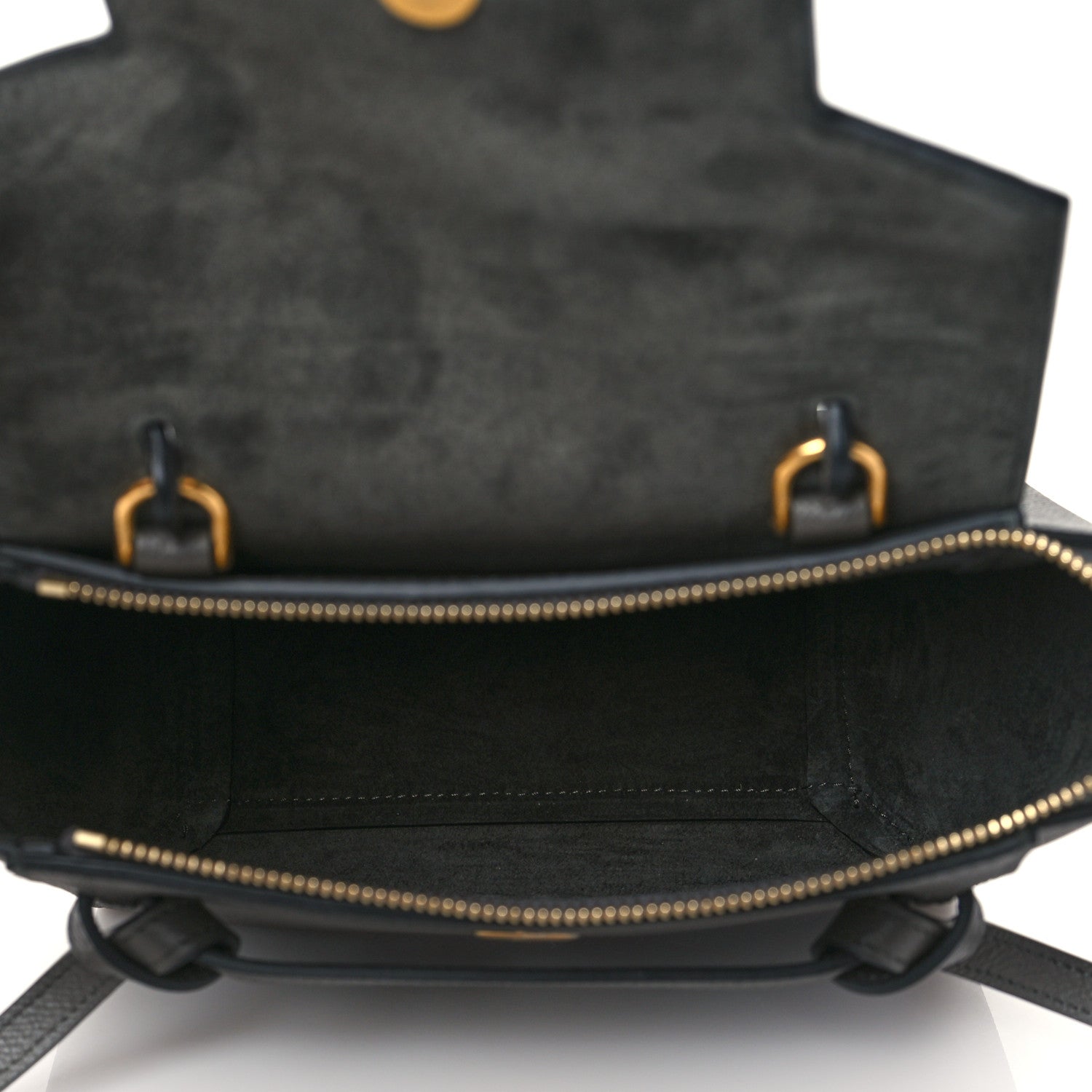 Celine Grained Calfskin Nano Belt Bag Grey 5 of 9
