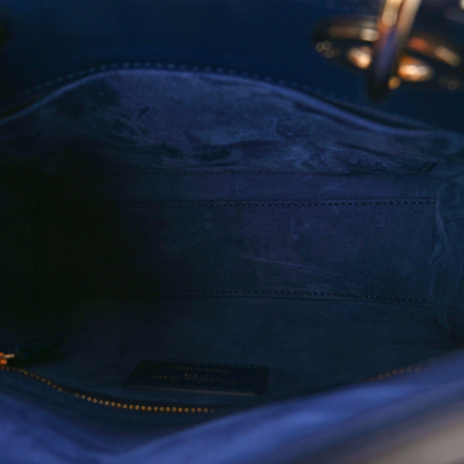 Christian Dior Lambskin Cannage Small My ABCDior Lady Dior Blue Royale 5 of 12