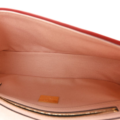 Fendi Canvas Vitello King FF Embroidered Baguette Rosa Quarzo Bloody Mary Multicolor 5 of 10