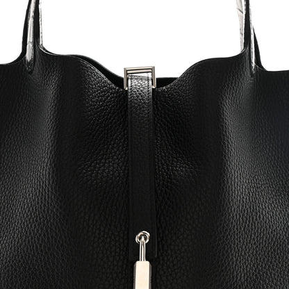 Hermes Taurillon Clemence Matte Alligator Picotin Lock Touch 22 MM Black 8 of 11