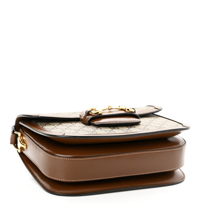 Gucci GG Supreme Monogram Horsebit 1955 Shoulder Bag Beige Brown Sugar 4 of 10